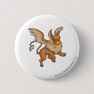 Badge Rond 5 Cm Brun d'aire
