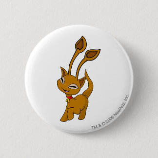 Badge Rond 5 Cm Brun d'Aisha