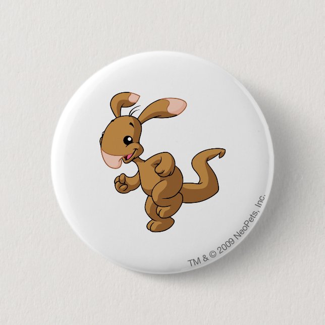 Badge Rond 5 Cm Brun de Blumaroo (Devant)
