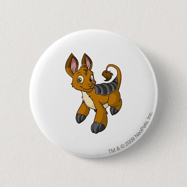 Badge Rond 5 Cm Brun de Bori (Devant)