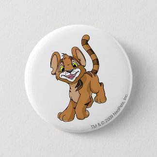 Badge Rond 5 Cm Brun de Kougra