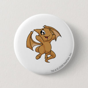 Badge Rond 5 Cm Brun de Shoyru