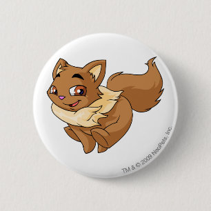 Badge Rond 5 Cm Brun de Wocky