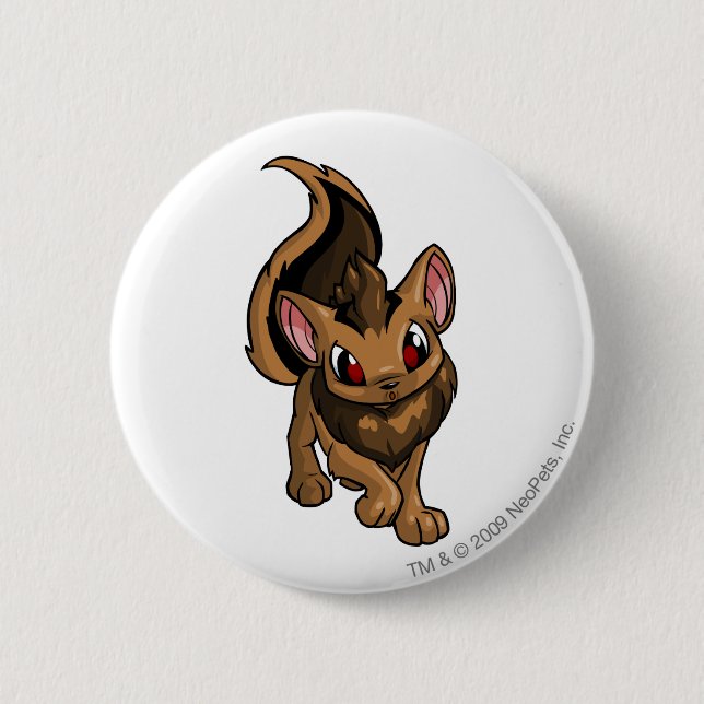 Badge Rond 5 Cm Brun de Xweetok (Devant)