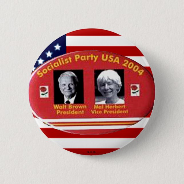 Badge Rond 5 Cm Brun-Herbert - bouton (Devant)