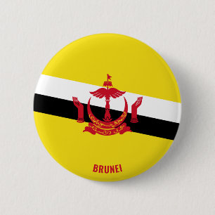 Badge Rond 5 Cm Brunei Drapeau charmant patriotique