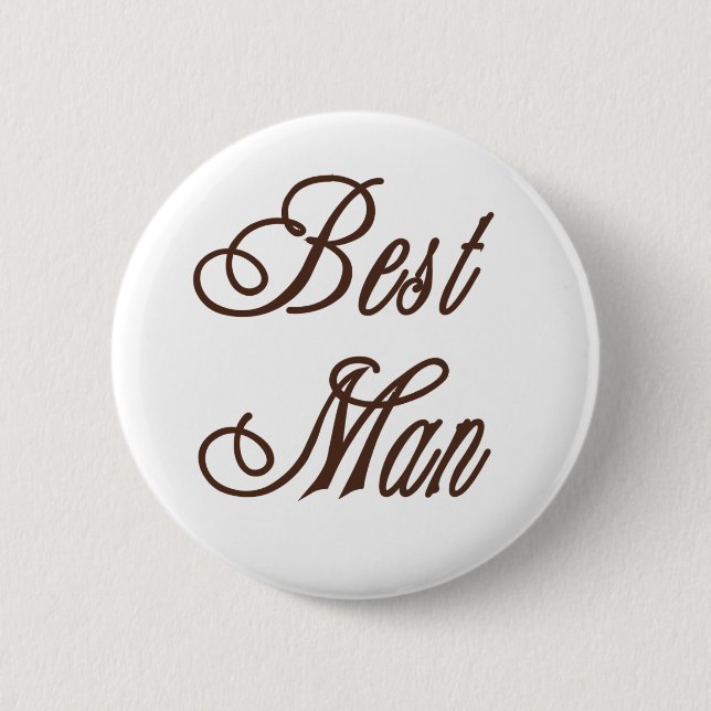 Badge Rond 5 Cm Bruns chics du meilleur homme (Devant)
