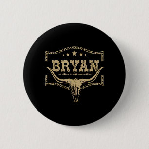 Badge Rond 5 Cm Bryan Design Vintage Hommes Femmes Enfants