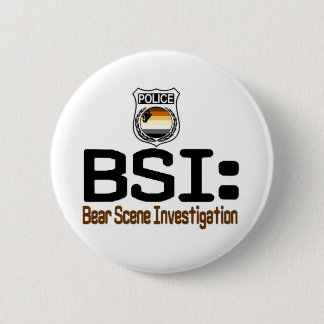 Badge Rond 5 Cm BSI : Enquête de scène d'ours