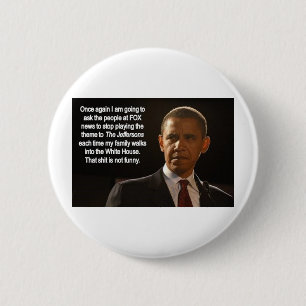 Badge Rond 5 Cm Bu de DEMANDE le PRÉSIDENT