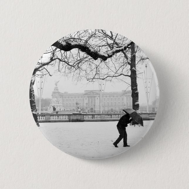 Badge Rond 5 Cm Buckingham Palace (Devant)