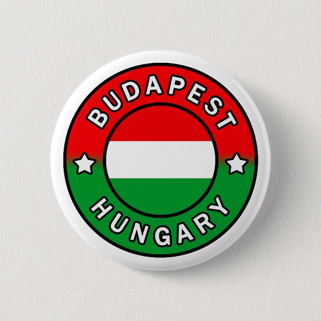 Badge Rond 5 Cm Budapest Hungary (Devant)