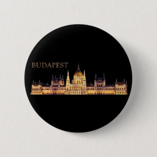 Badge Rond 5 Cm Budapest Travel Souvenir
