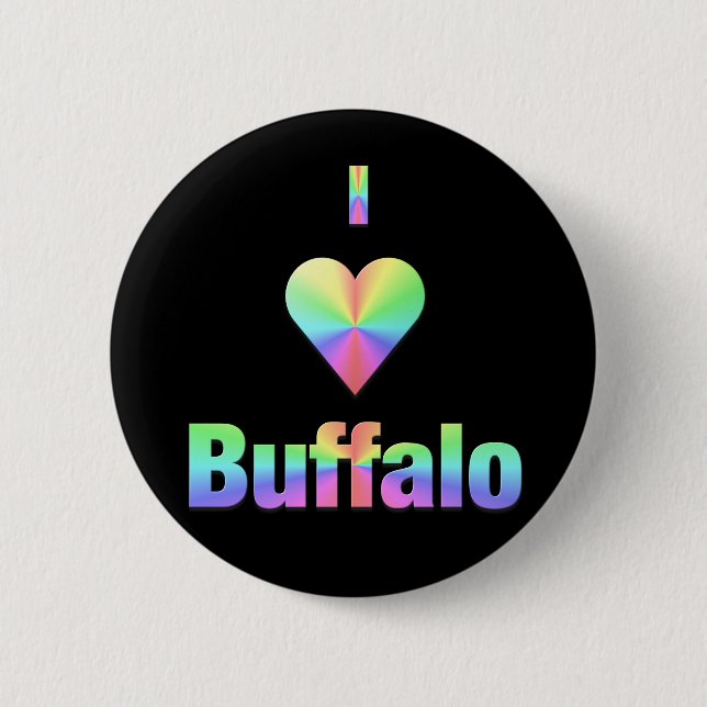 Badge Rond 5 Cm Buffalo — Pastels (Devant)
