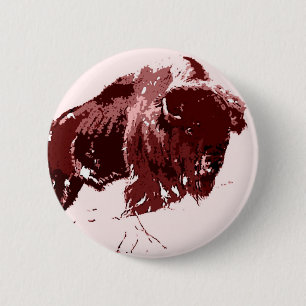 Badge Rond 5 Cm Buffle - Bison