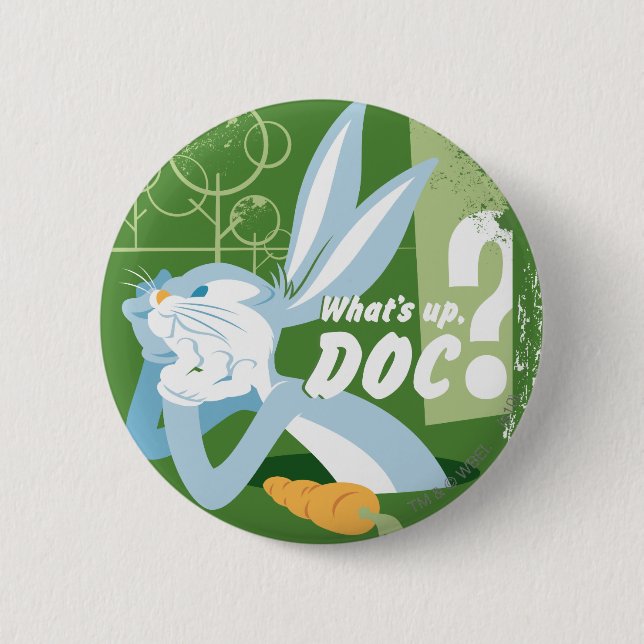 Badge Rond 5 Cm BUGS BUNNY™ What's Up, Doc ? (Devant)