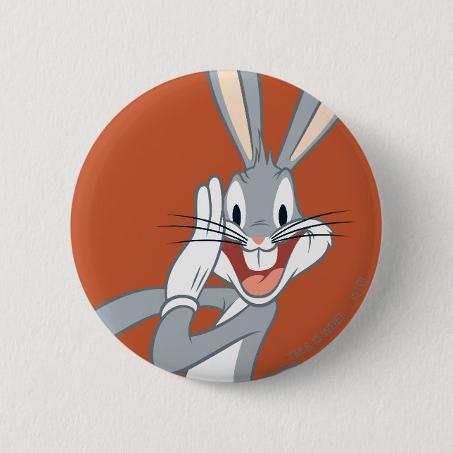 Badge Rond 5 Cm BUGS BUNNY™ Whispering 2 (Devant)