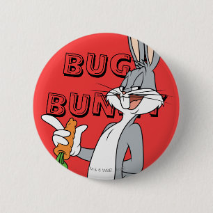 Badge Rond 5 Cm BUGS BUNNY™ With Carrot