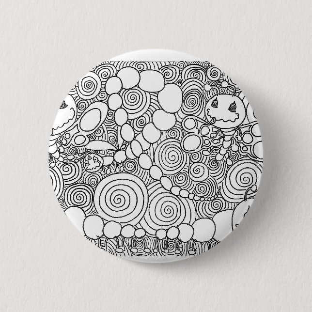 Badge Rond 5 Cm Bugz en pourcentage (Devant)