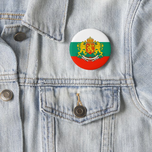 Badge Rond 5 Cm Bulgarie (En situation)