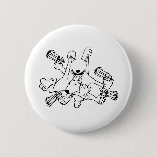 Badge Rond 5 Cm bull-terrier anglais