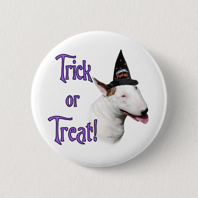 Badge Rond 5 Cm Bull Terrier Trick (Devant)
