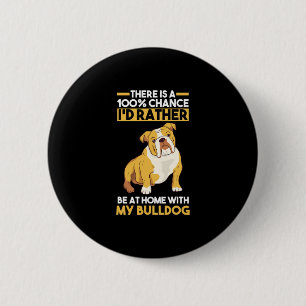 Badge Rond 5 Cm Bulldog anglais