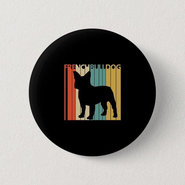 Badge Rond 5 Cm Bulldog Frenchie (Devant)