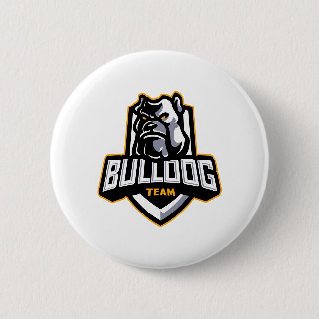 Badge Rond 5 Cm bulldog team (Devant)