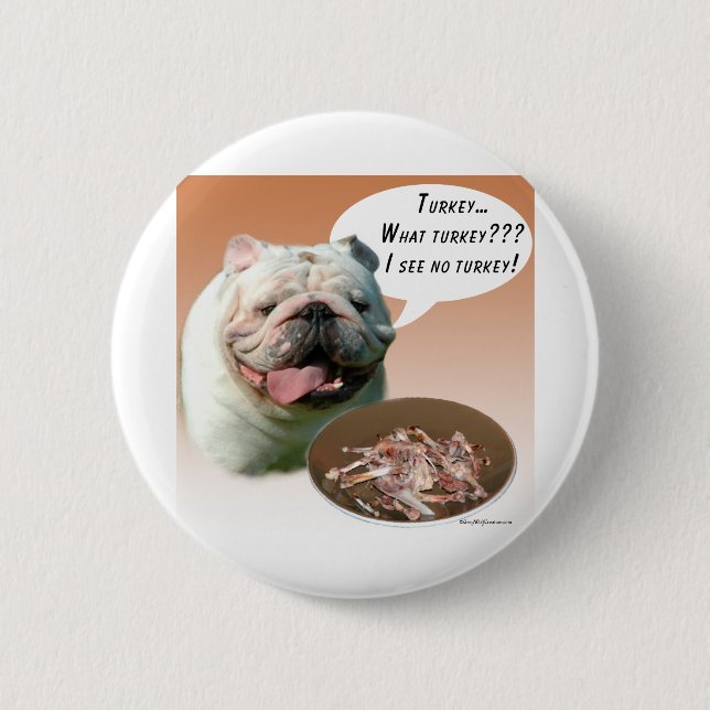 Badge Rond 5 Cm Bulldog Turquie (Devant)