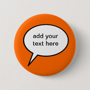Badge Rond 5 Cm bulle de discours personnalisable