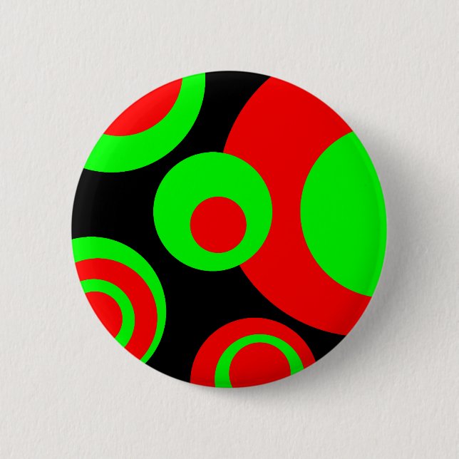 Badge Rond 5 Cm Bulles Abstraites 01 (Devant)