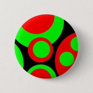 Badge Rond 5 Cm Bulles Abstraites 02
