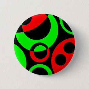 Badge Rond 5 Cm Bulles Abstraites 06