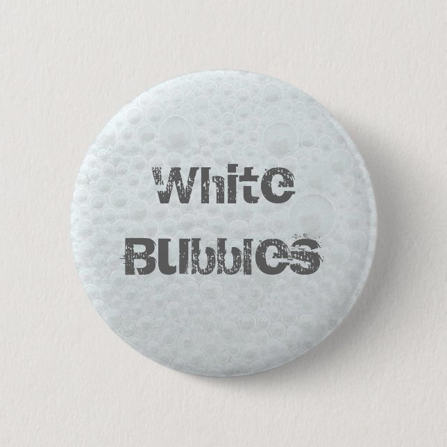 Badge Rond 5 Cm Bulles blanches - Modèle (Devant)