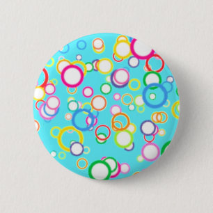 BADGE ROND 5 CM BULLES DE BAIN DE BLEUS LAYETTE