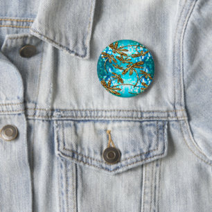 Badge Rond 5 Cm Bulles Flit Dragonfly