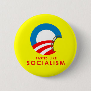 Badge Rond 5 Cm Bumpersticker anti-Obama - Des goûts comme le soci