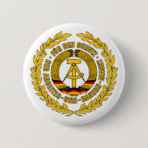 Badge Rond 5 Cm Bundesrepublik Deutschland/crête de l'Allemagne d