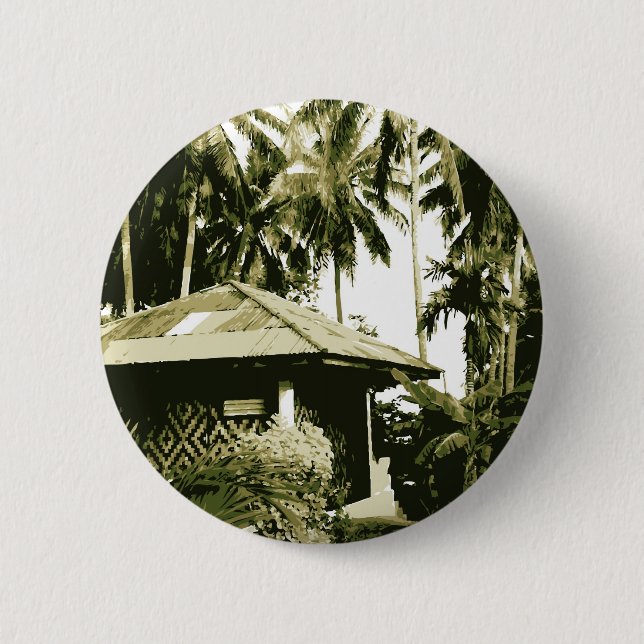 Badge Rond 5 Cm Bungalow (Devant)