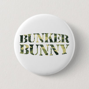 BADGE ROND 5 CM BUNKER BUNNY CAMO / CAMOUFLAGE