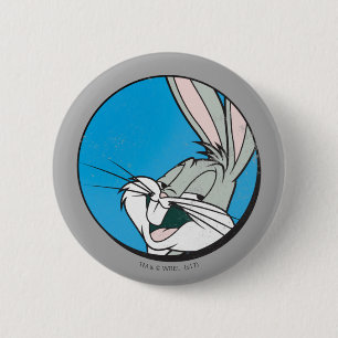 Badge Rond 5 Cm BUNNY™ Retro Blue Patch