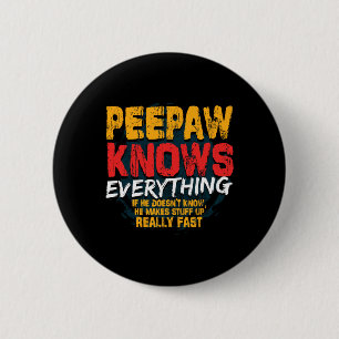 Badge Rond 5 Cm Bunnyaw Sait Tout Drôle Bunnyaw Fête Des Pères