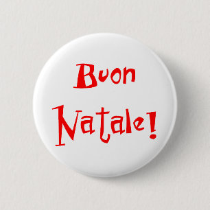 Badge Rond 5 Cm Buon Natale
