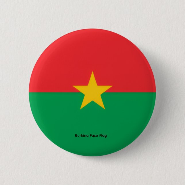 Badge Rond 5 Cm Burkina Faso — Un miracle africain (Devant)