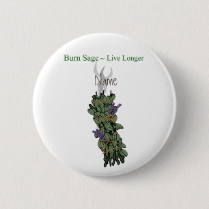 Badge Rond 5 Cm Burning Sage Thunder_Cove