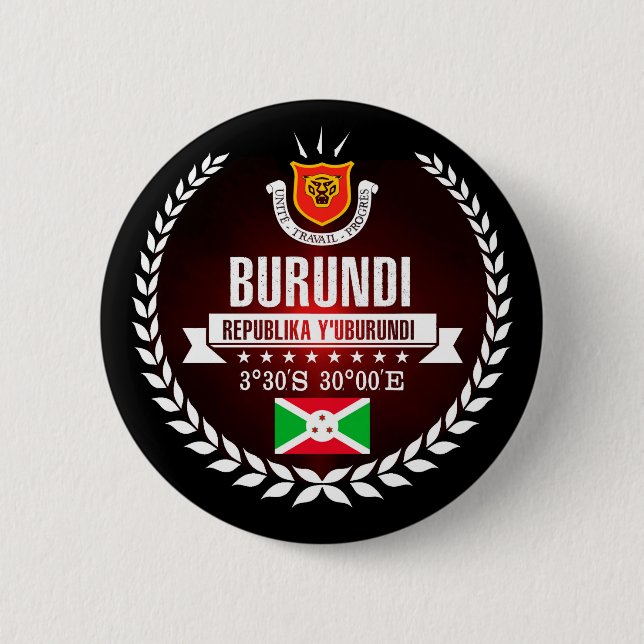 Badge Rond 5 Cm Burundi (Devant)