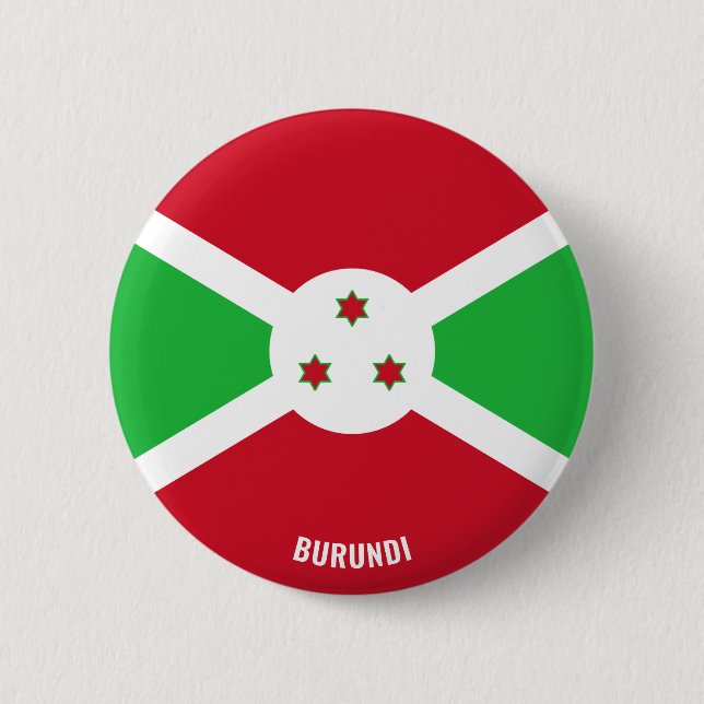 Badge Rond 5 Cm Burundi Drapeau charmant patriotique (Devant)