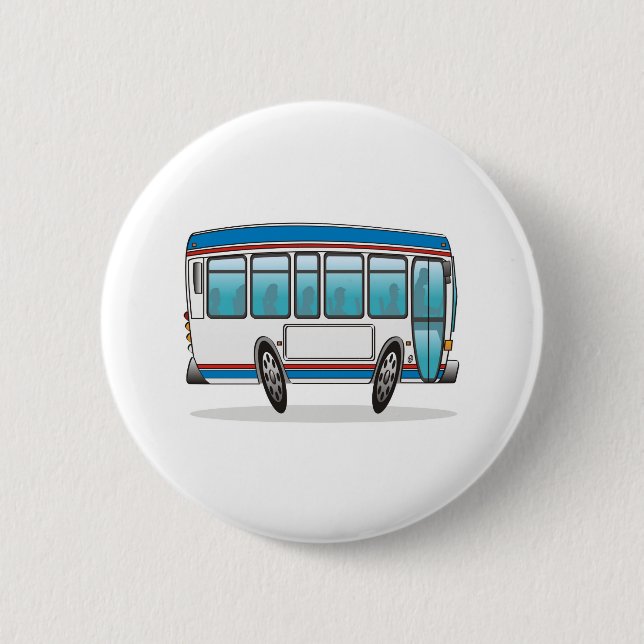 Badge Rond 5 Cm Bus (Devant)