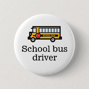 Badge Rond 5 Cm Bus scolaire